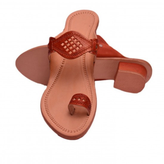 Ladies clearance chappal leather